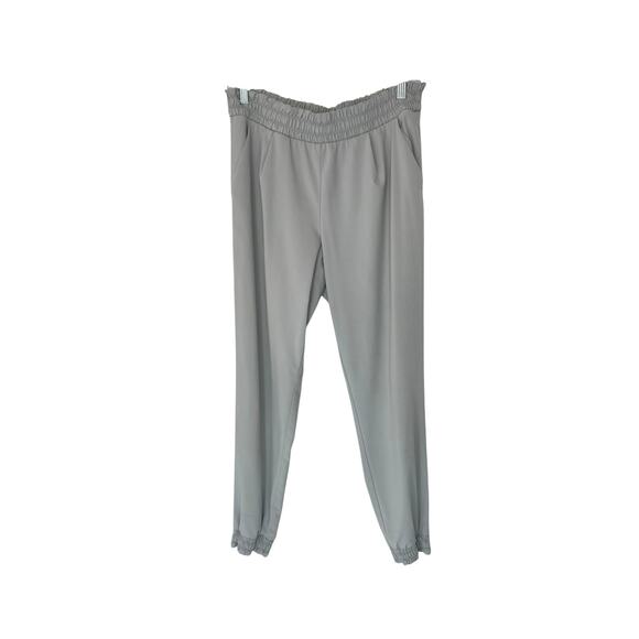 Athleta Gray Aliso Featherweight Pull On Athletic Workout Jogger Pants Size 10 - Picture 1 of 11